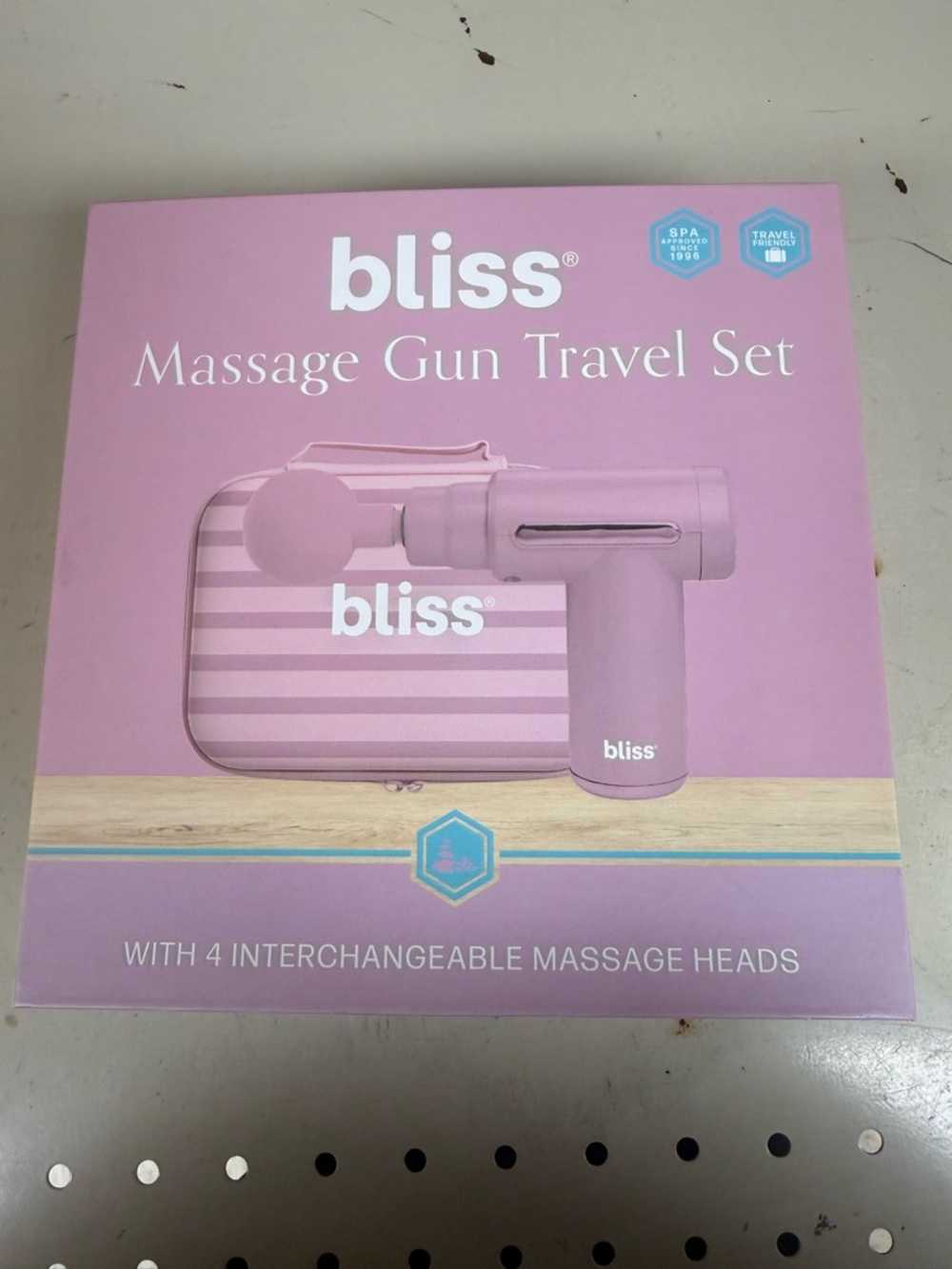 Bliss Massage Gun Travel Set - Light Pink